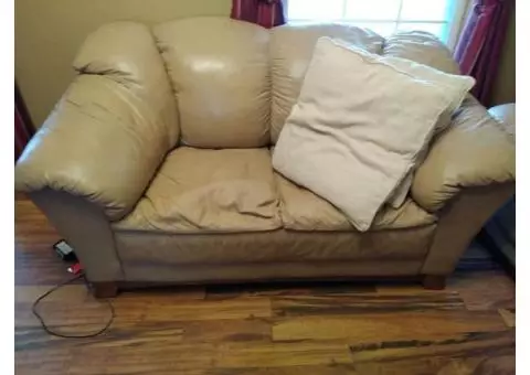 Leather Couch, Loveseat, Recliner
