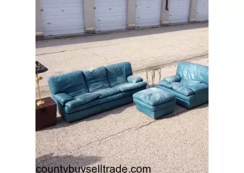 Loving used and throughly enjoyed Roche - Bubois  Leather Couch, Chair and Ottoman